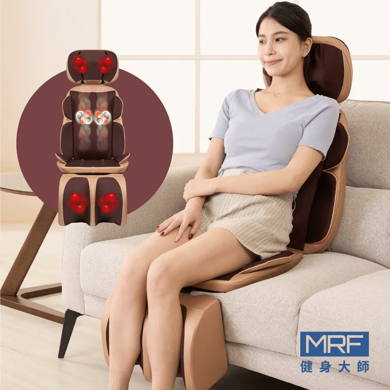 按摩椅墊推薦-【MRF健身大師】 旗艦型包覆溫感按摩墊