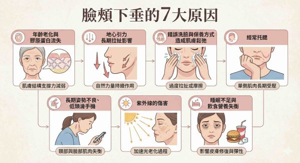 臉部下垂原因