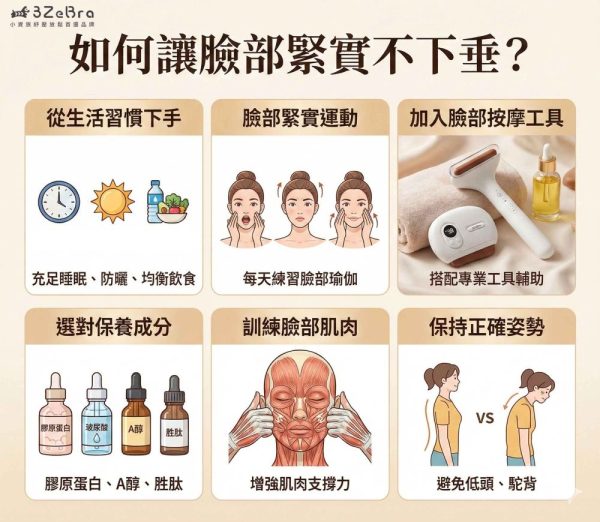 如何讓臉部緊實不下垂